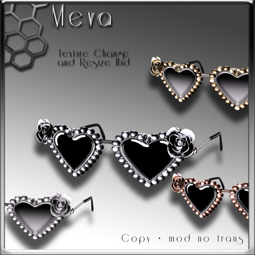 Meva Heart Roses Sunglass