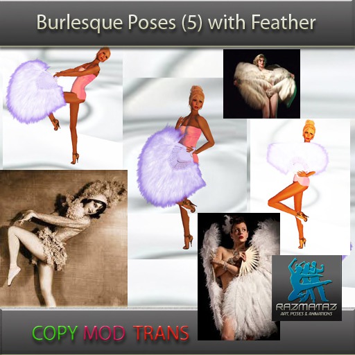 Burlesque Poses n Feather Razmataz (box)MP