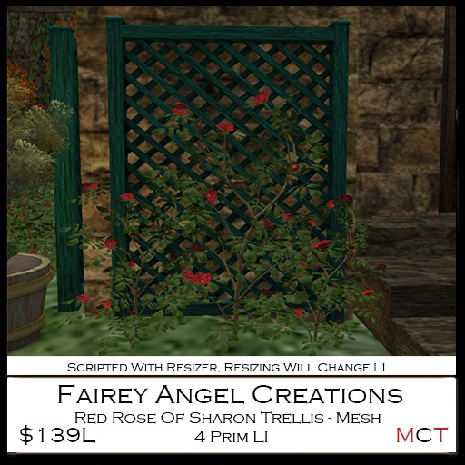 FAC Red Rose Of Sharon Trellis139L