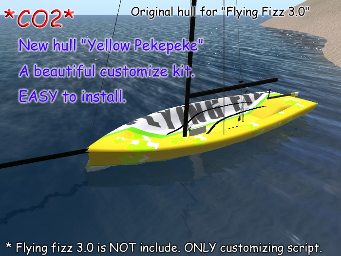 *CO2* infrared hull "Yellow PekePeke" for Flying Fizz 3