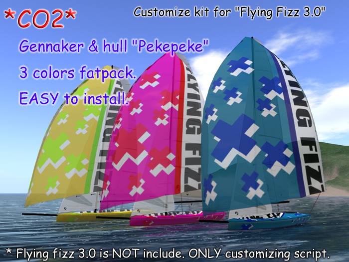 *CO2* infrared hull "Blue PekePeke" for Flying Fizz 3