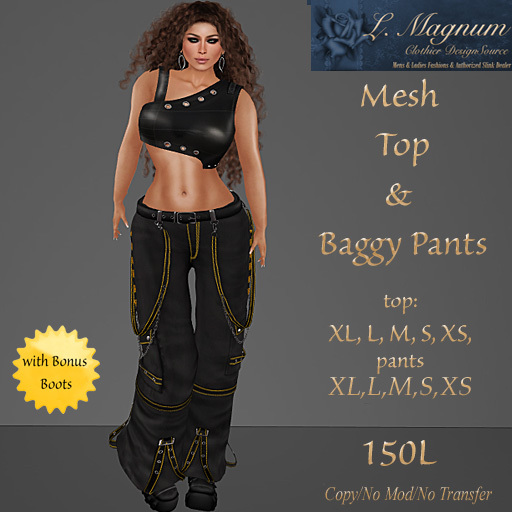 baggy mesh top