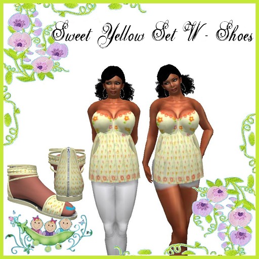 1- S.M.C Sweet Flower Set Yellow