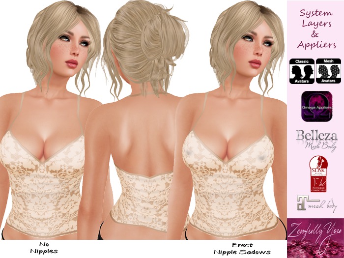 [ZY] Lace Cami - Latte
