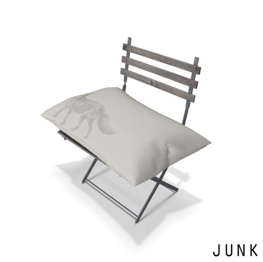 junk. pillow chair. fox.