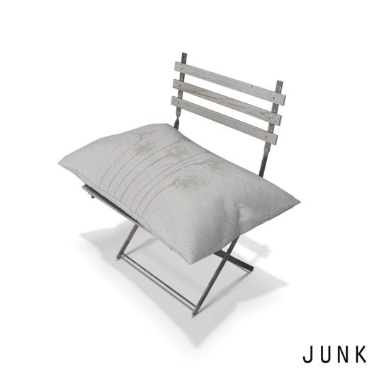 junk. pillow chair. floral.