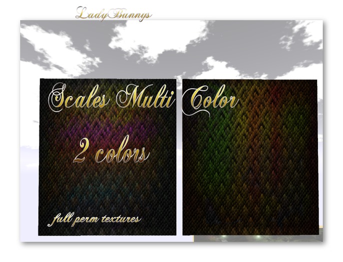 ** How About That....Texture!**  Scales Multi Color {Full Perm Textures} Normal and Specular maps included 