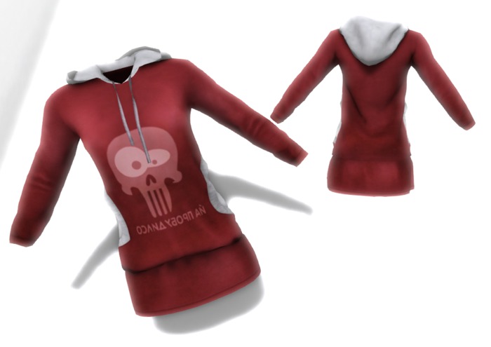 ::DC:: Mesh Red Hooded Dress