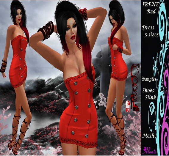 ** Alonis Fashion ** IRENE RED