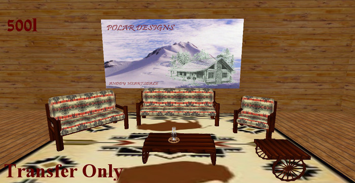 Rustic Grass Roots Furniture Set