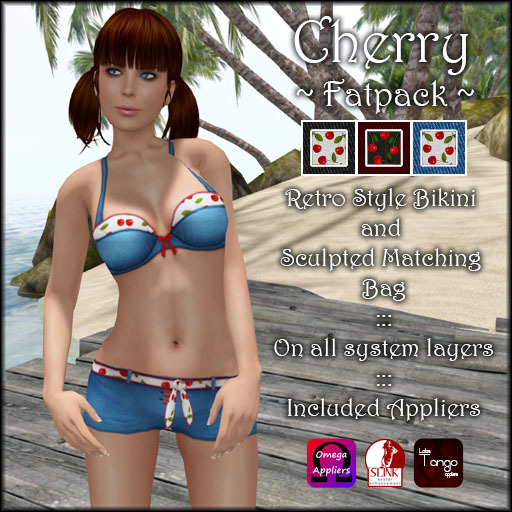::Chez::Kitten:: Cherry Bikini ~ Fatpack (Lolas, Slink & Omega)