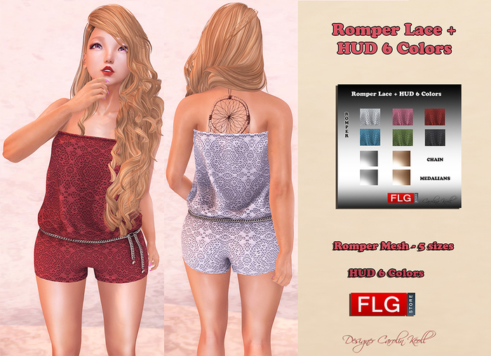 ::FLG Romper Lace +  HUD 6 Colors ::