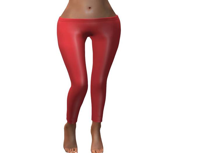 Alice Leather Legging - Red