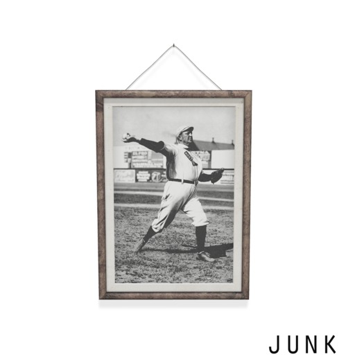 junk. vintage baseball print.