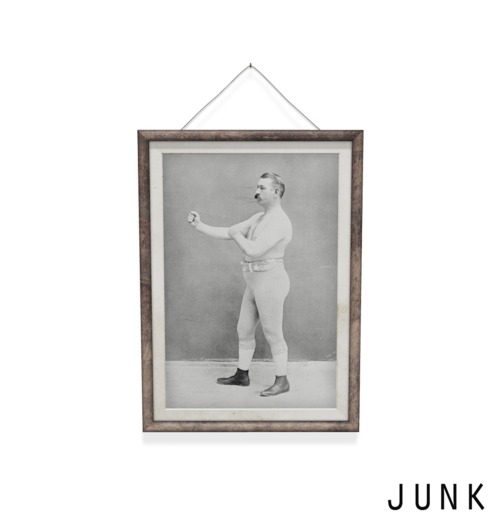 junk. vintage boxer print.