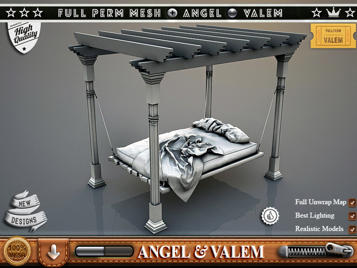 .::VALEM::.  Full Perm Mesh Great Suspended Arbor Bed