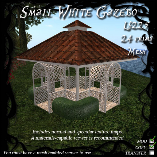 Small White Gazebo