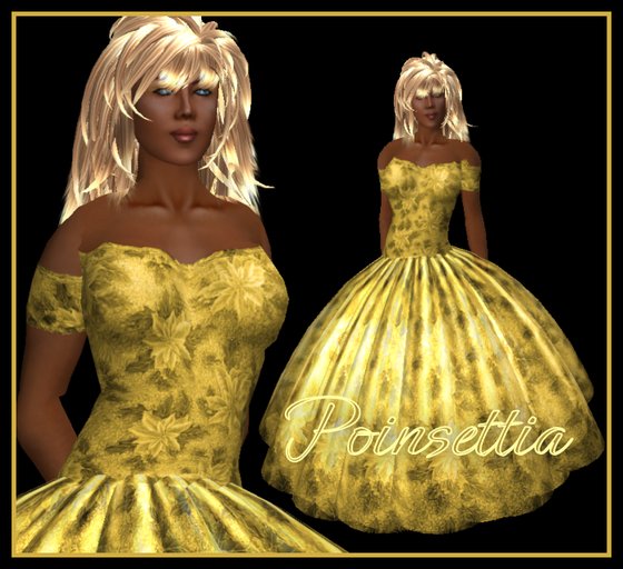 Poinsettia Gown Gold