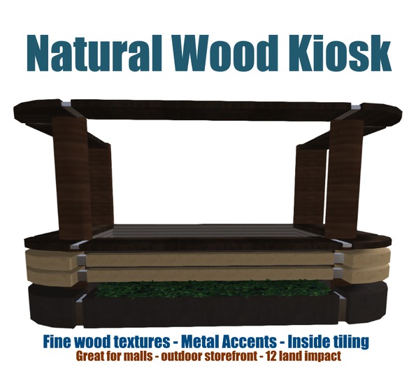 Natural Wood Kiosk - Boxed