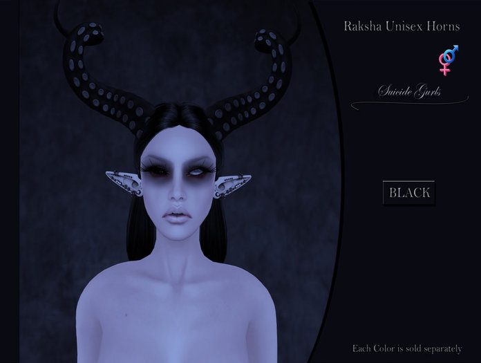 Suicide Gurls - Raksha Unisex Horns - Black