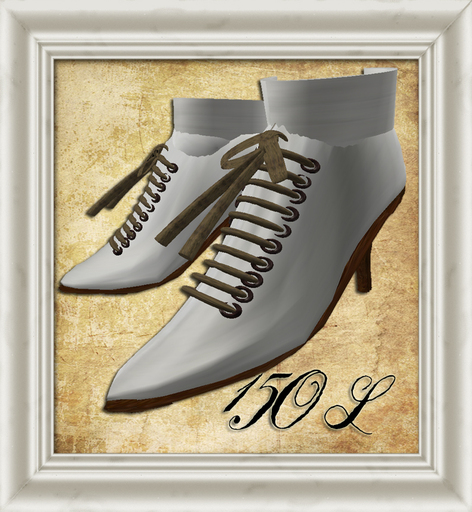 Shabby Chic Vintage Pale Boots