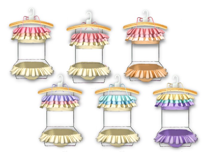 {amiable}Mesh Candy Pastel Pop Bikini(FAT PACK)