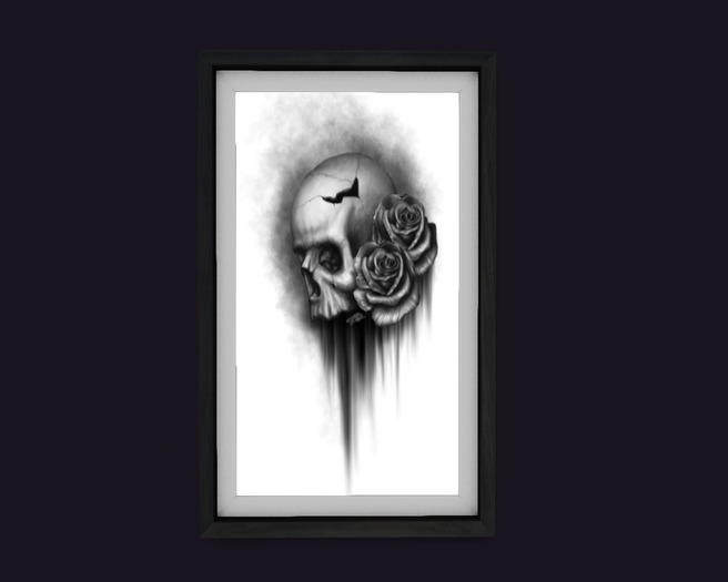Skull & Roses Art 2 [Kitten's Attic]