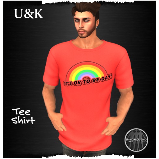 Ubercrummy & Kitsch -Okay to be Gay tee