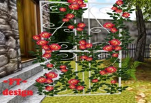 ~FT~ rose sunrise border trellis [mesh plate]