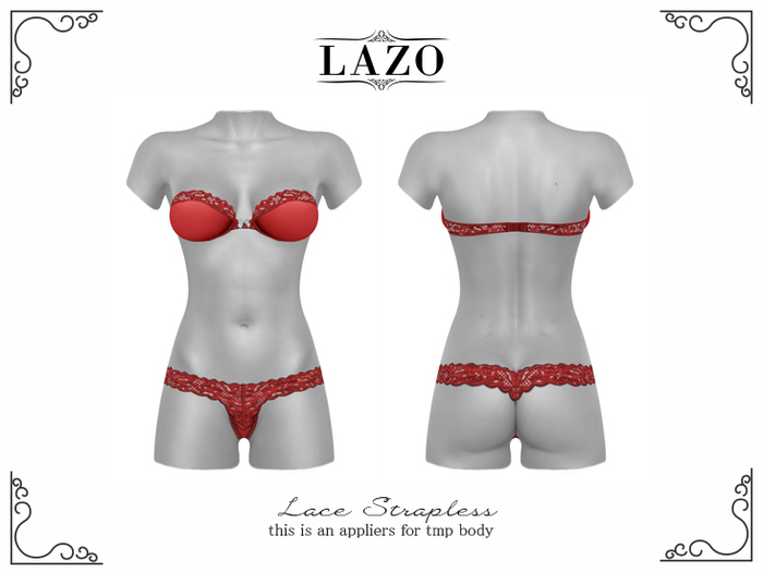 [LAZO] Lace Strapless
