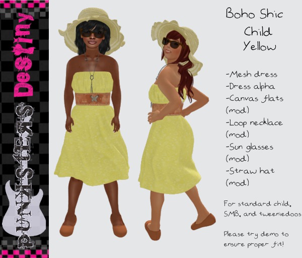 *PD* Boho Shic Child Yellow