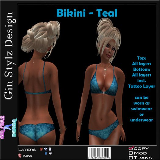 Bikini III - Teal