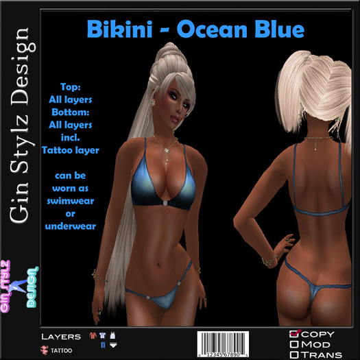 Bikini III - Ocean Blue