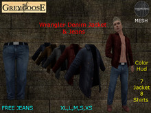 (WEAR ME) Wrangler Denim Jacket SOLO & Jeans