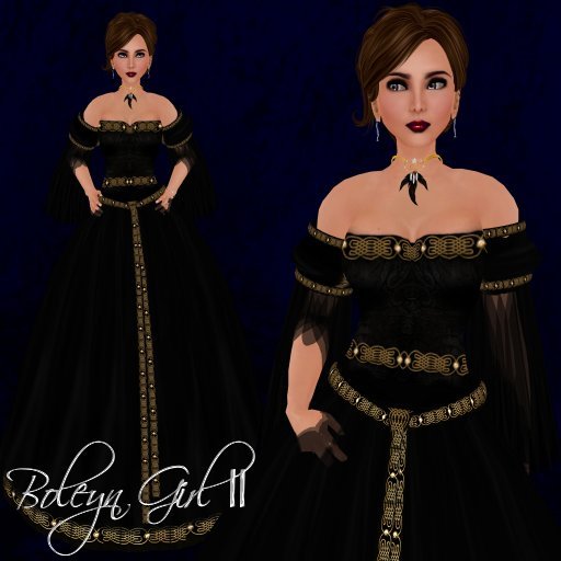 [K~*~S] Boleyn Girl II - Gown - Ebony
