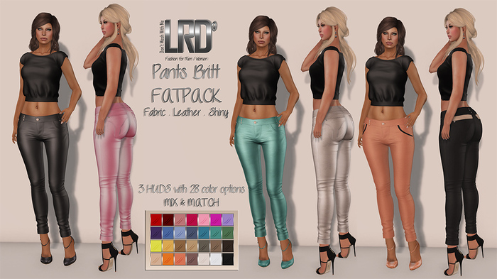 LRD Pants Britt FATPACK 3 fabric options