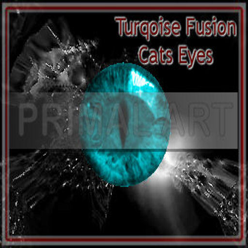 cats eyes turquoise fusion transferrable