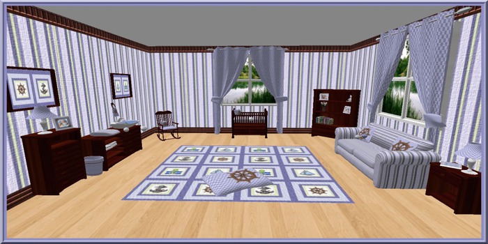 Nautical Baby Room Set