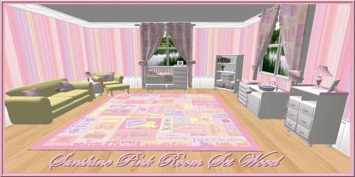 Sunshine Pink Baby Room Set