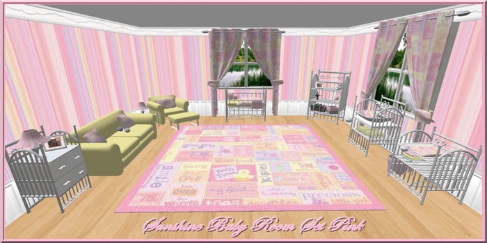 Sunshine Pink Baby Room Set Iron