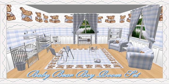 Baby Bear Boy Room Set