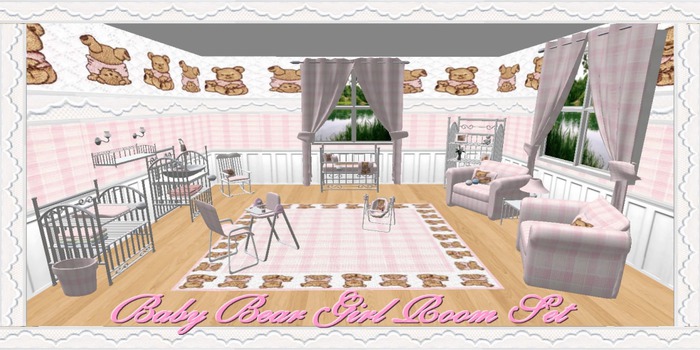 Baby Bear Girl Room Set