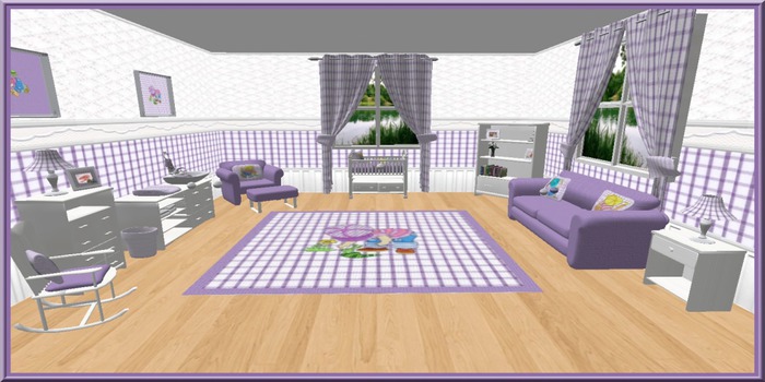 Purple Baby Pasion Room Set