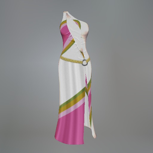 Pink Rainbow Mesh Dress box