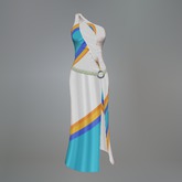 Aqua Rainbow Mesh Dress box