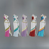 Rainbow Mesh Dress F box