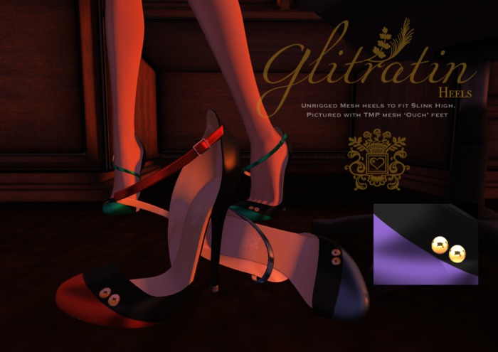 Milk Tea: Glitteratin Heels - PURPLE (Wear to unpack)