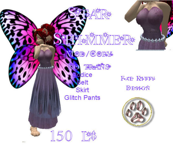 Star Shimmer Gown - Purple