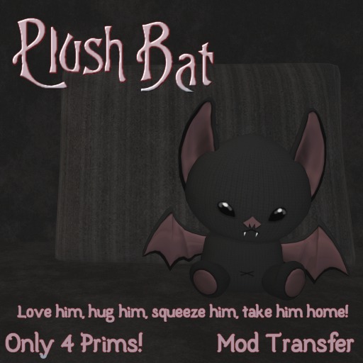 :*:CPD:*: Plush Bat (Black & Red)