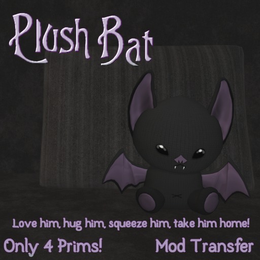 :*:CPD:*: Plush Bat (Black & Purple)